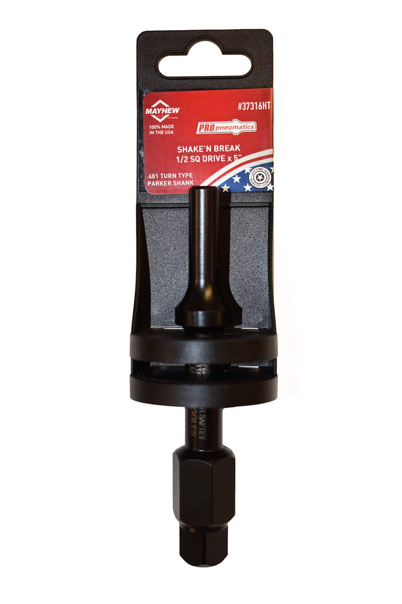 Mayhew Tools 37316HT Pneumatic Bolt Breaker, 1/2" Hang Tag, Black Oxide Finish - Image 1